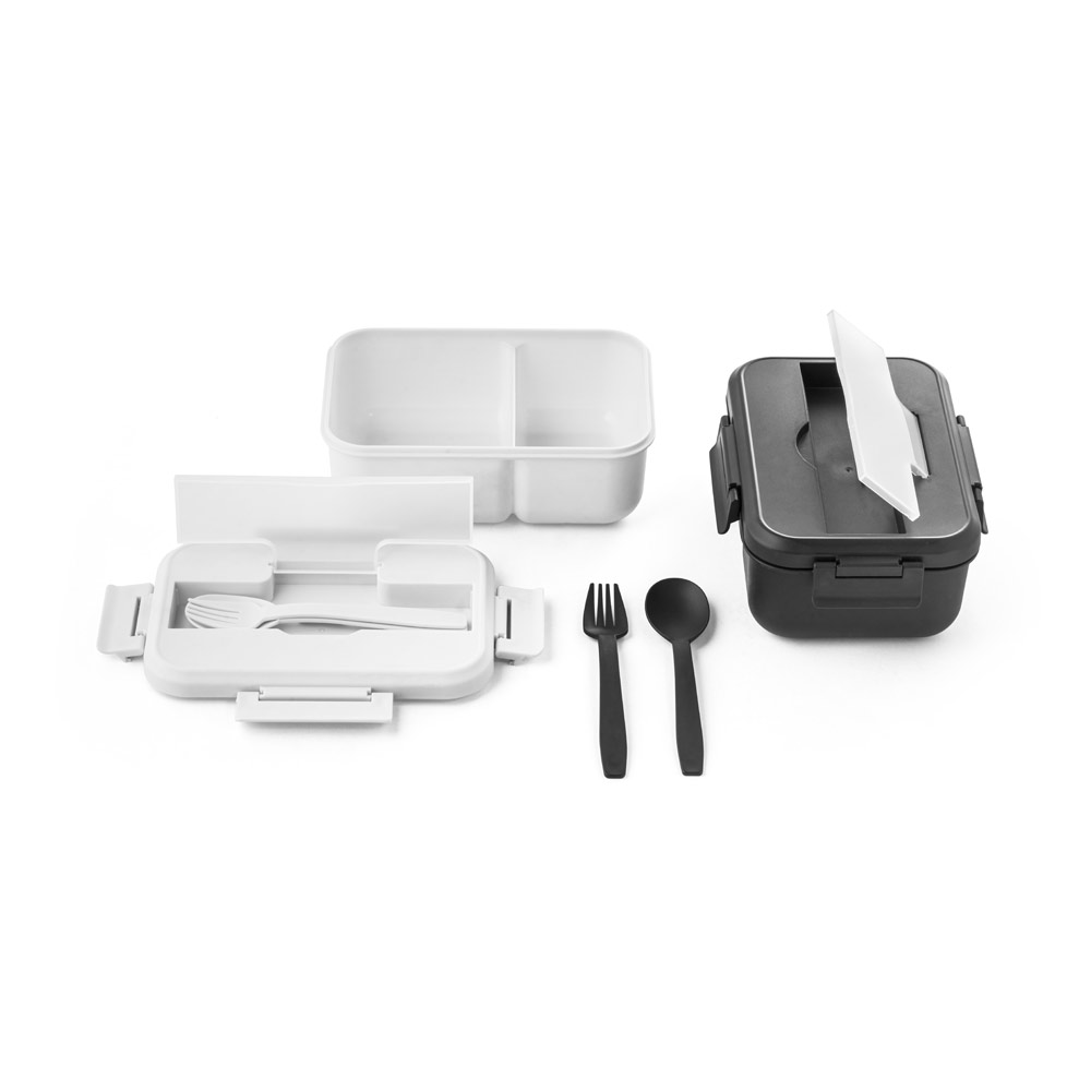 Kit Marmita Plástica + Talheres 1 Litro — imagem 2