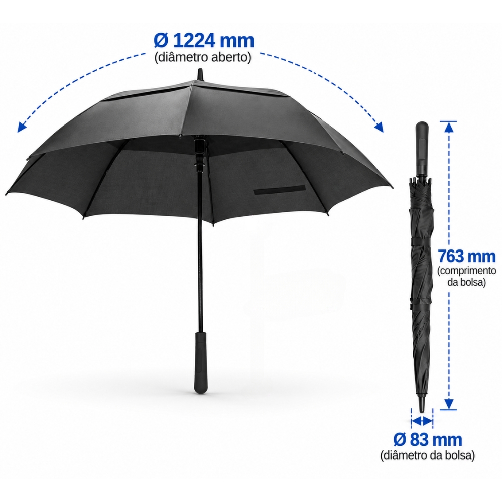 Guarda-Chuva Automático Pongee 190T 27,5'' — imagem 4