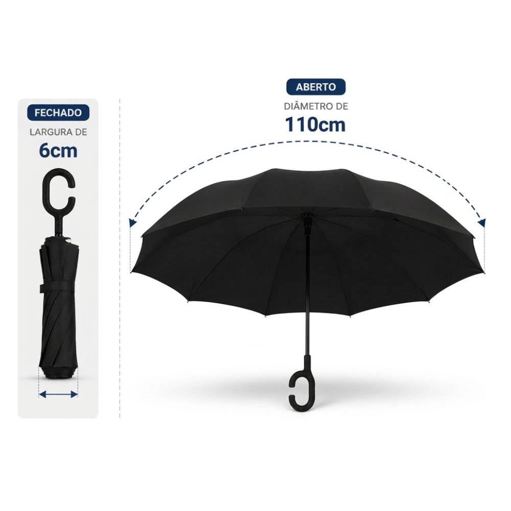Guarda-Chuva Invertido Automático — imagem 2