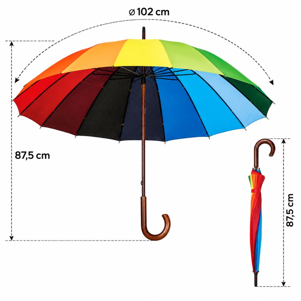 Guarda-Chuva Poliéster Pongee 190T — imagem 2