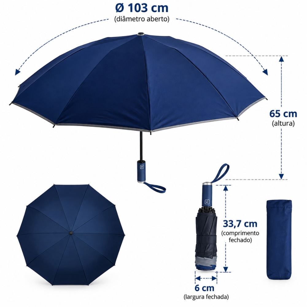 Guarda-Chuva Automático Nylon — imagem 3