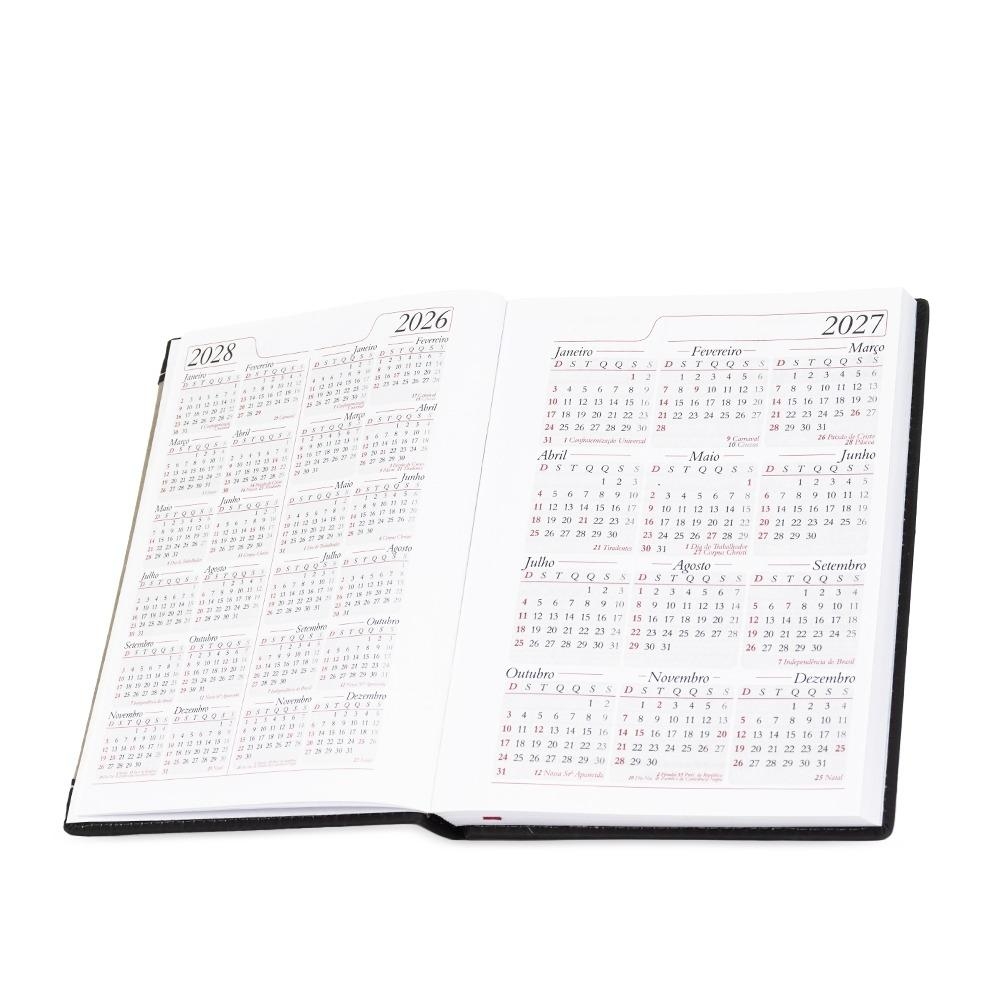 Agenda Diária A5 Couro Sintético 2027 — imagem 4
