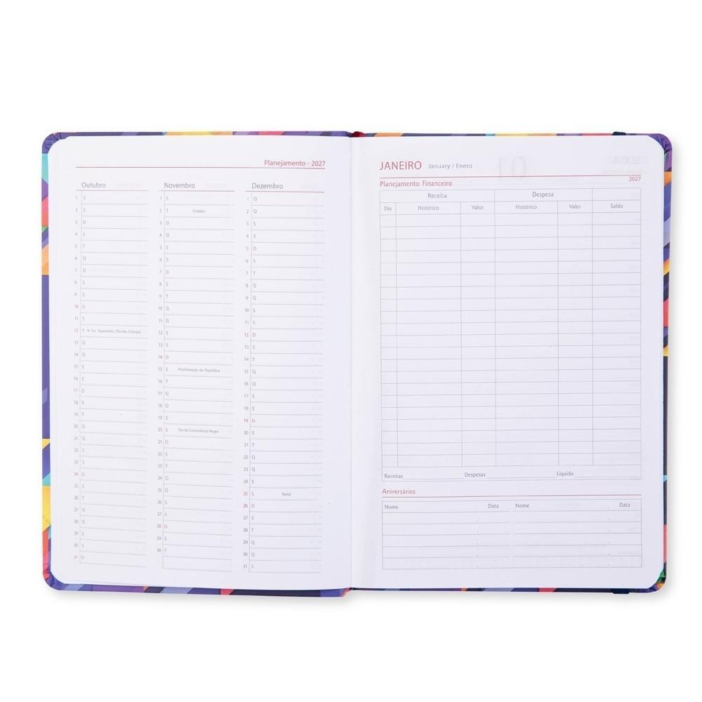 Agenda Diária 2027 Personalizada com Elástico — imagem 6