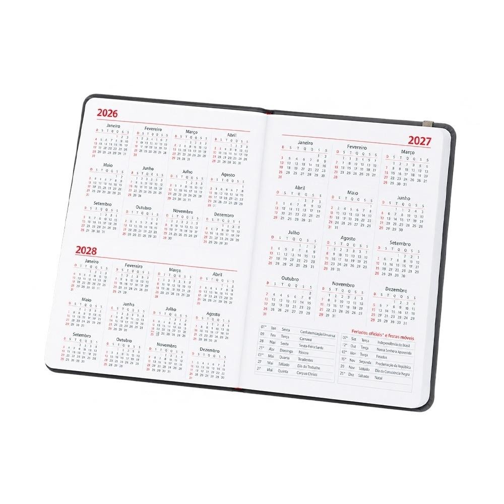 Agenda 2027 Personalizada Emborrachada com Elástico — imagem 3