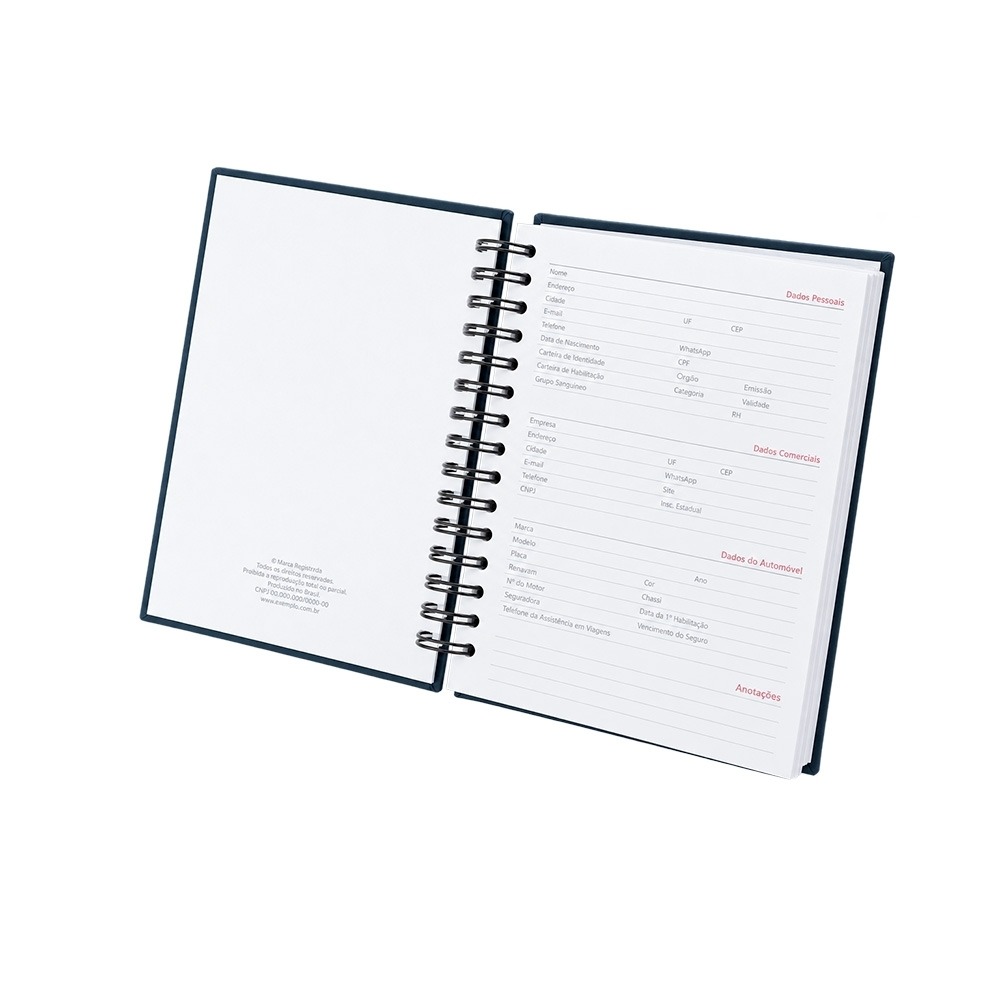 Agenda Diária Personalizada 2027 Capa Emborrachada — imagem 4