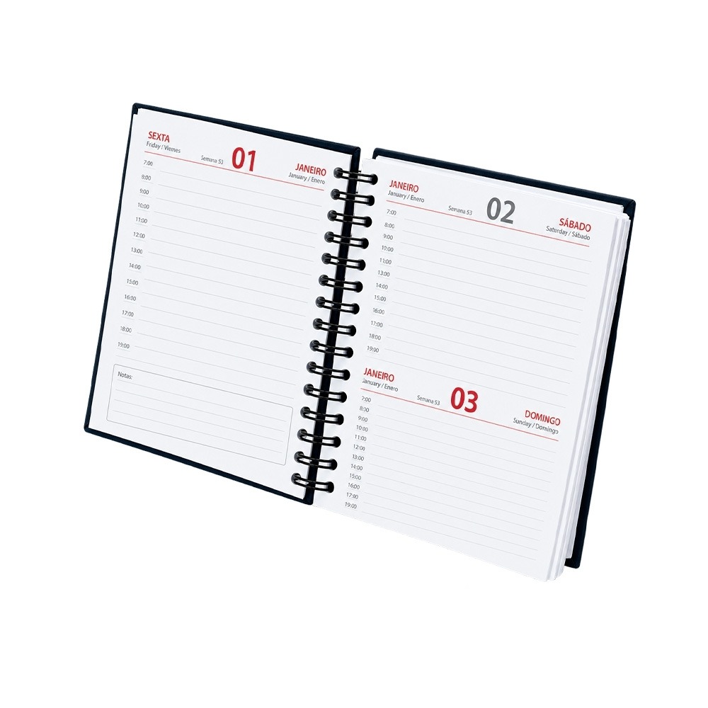 Agenda Diária Personalizada 2027 Capa Emborrachada — imagem 6