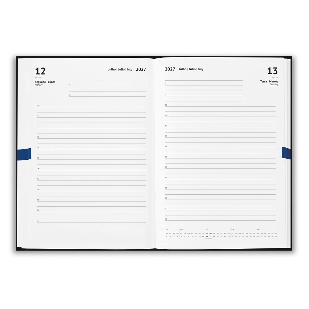 Agenda Diária Personalizada 2027 A5 com Elástico — imagem 4