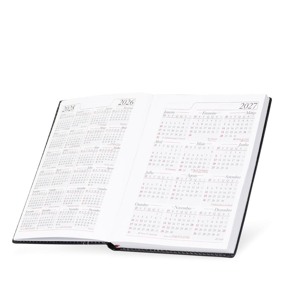 Agenda Diária de Couro Sintético 2027 Personalizada — imagem 5