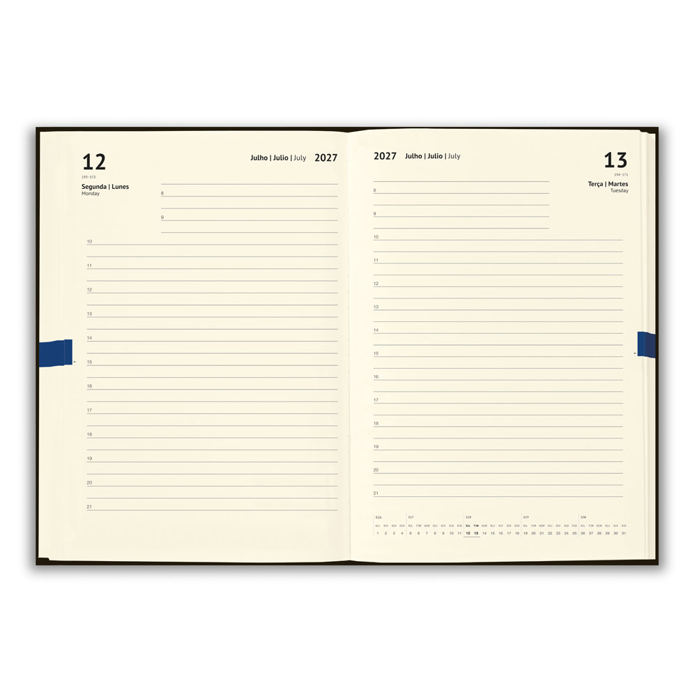 Agenda de Cortiça Personalizada 2027 A5 com Linho — imagem 2