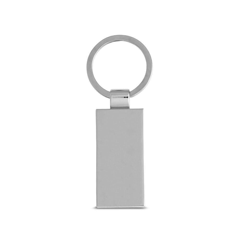 Chaveiro Ecológico Metal/Bambu Retangular — imagem 4