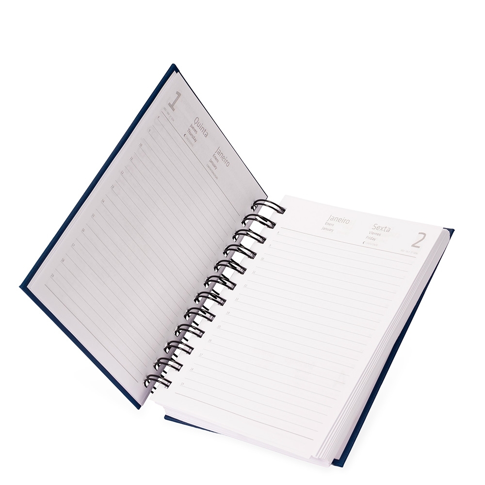 Agenda B6 Cromato 2027 Wire-O com Capa Dura — imagem 2