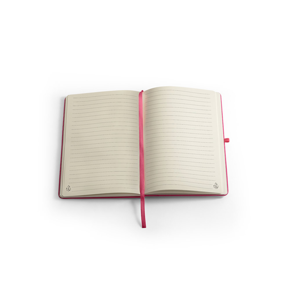 Caderno A5 Capa Dura Poliéster Pautado — imagem 2