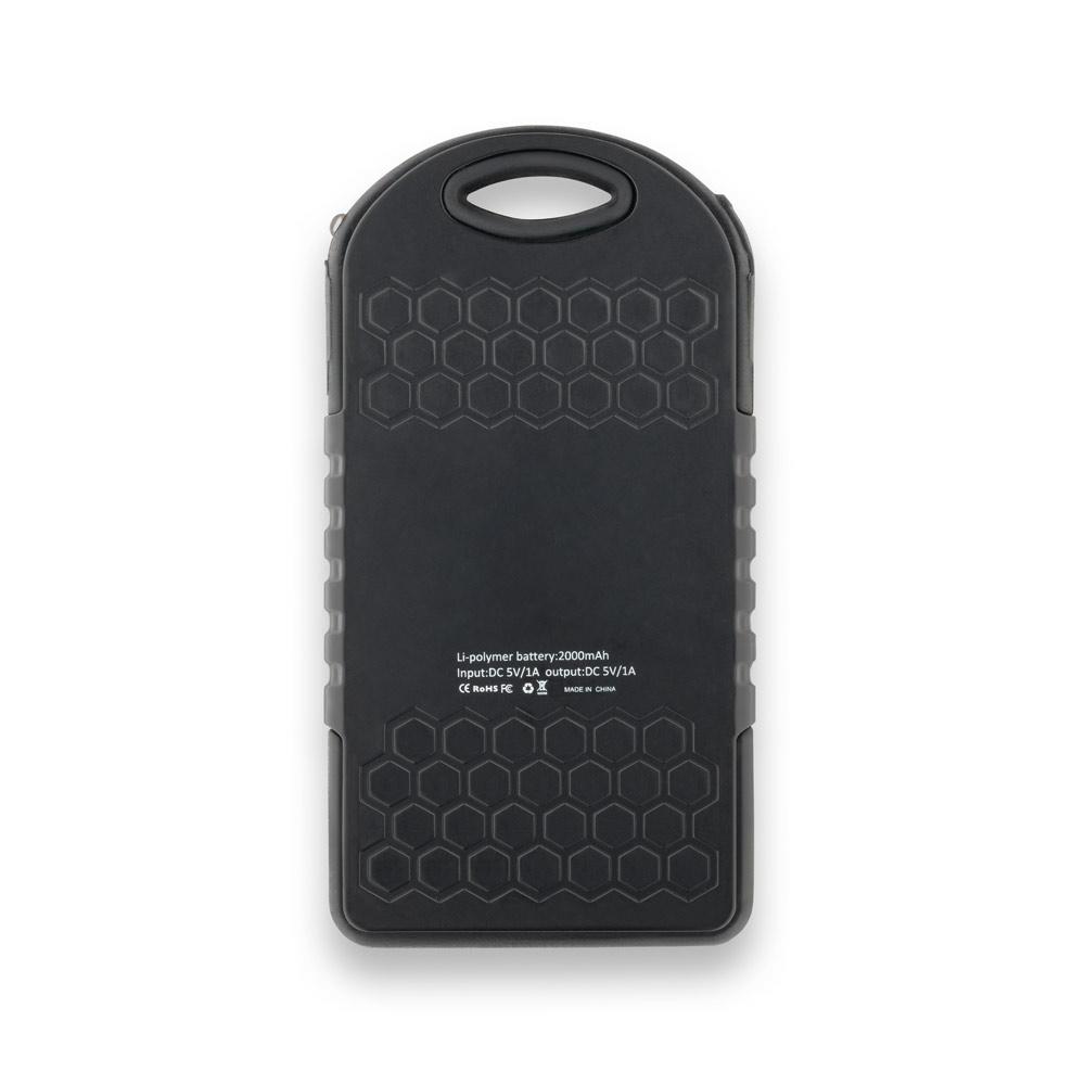 Power Bank Solar ABS c/ LED 2.000mAh — imagem 3