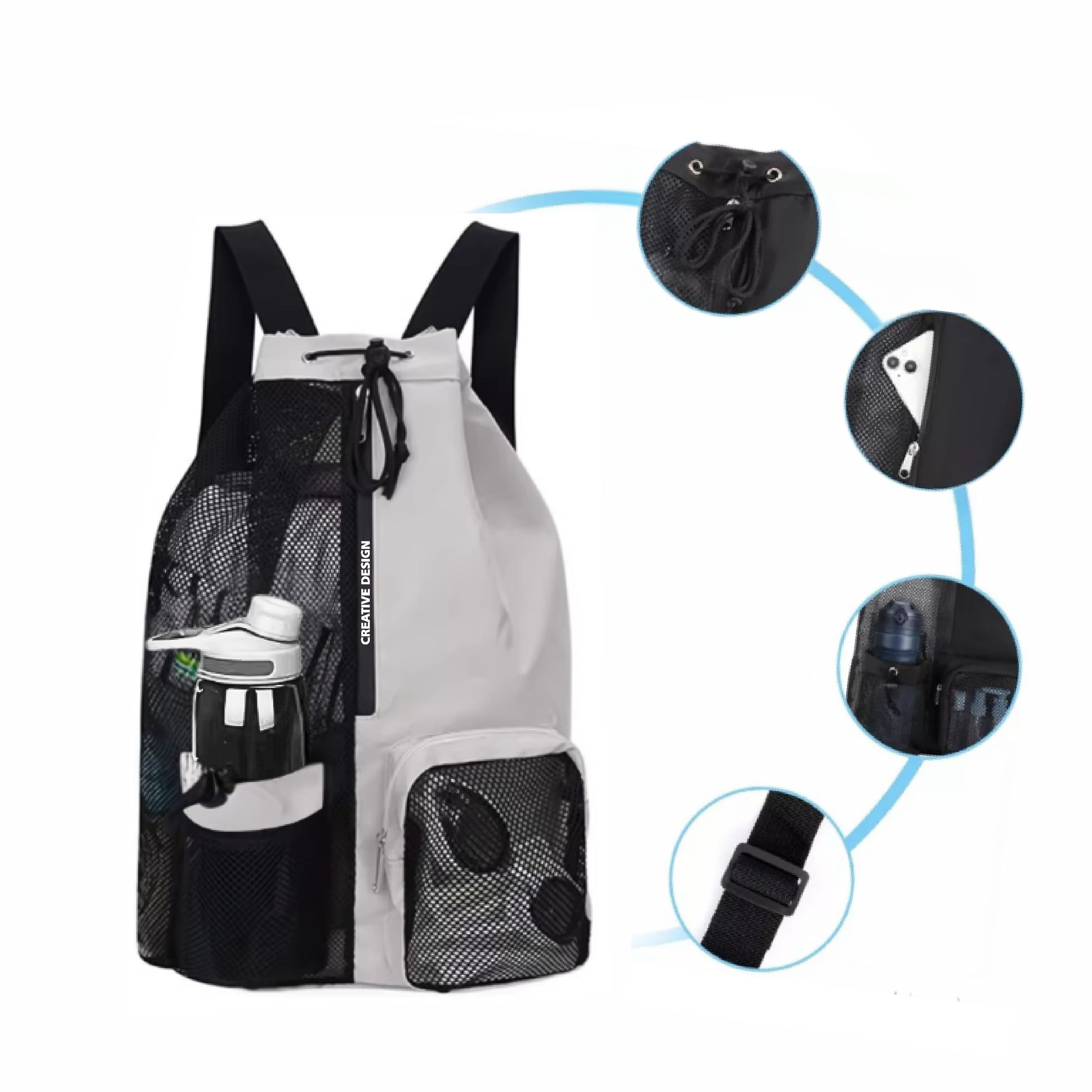 Mochila Esportiva Saco Nylon — imagem 2