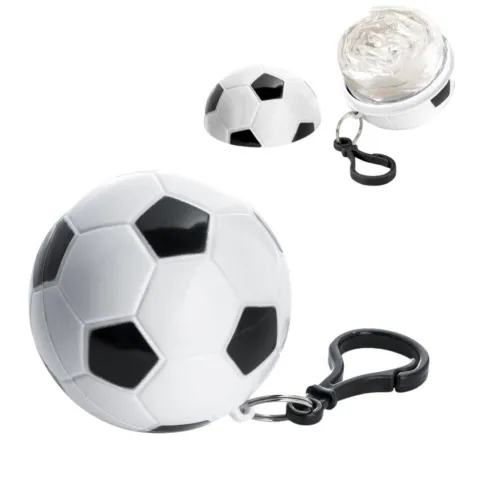 Kit Capa de Chuva Transparente + Estojo Bola Futebol