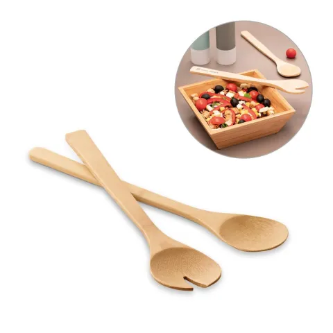Kit Talheres de Bambu