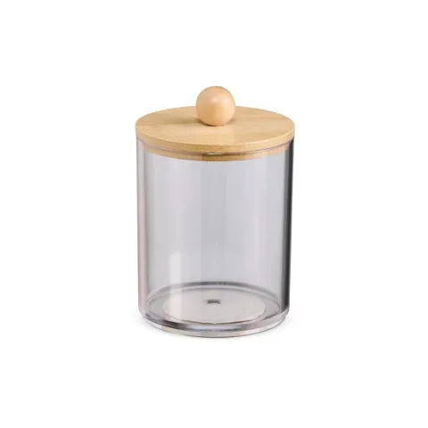 Porta-Objetos Acrílico e Bambu