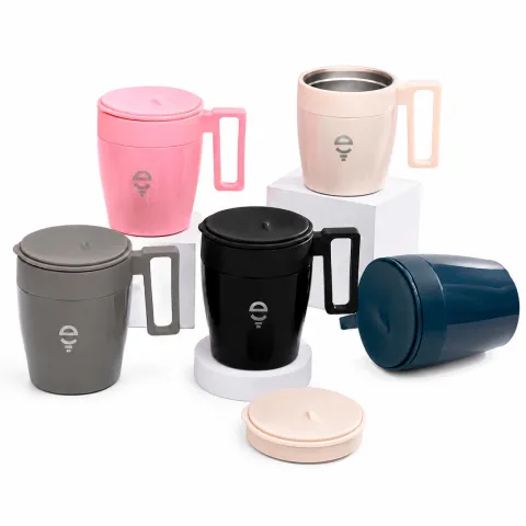 Caneca Térmica Inox 330ml com Tampa Retrátil