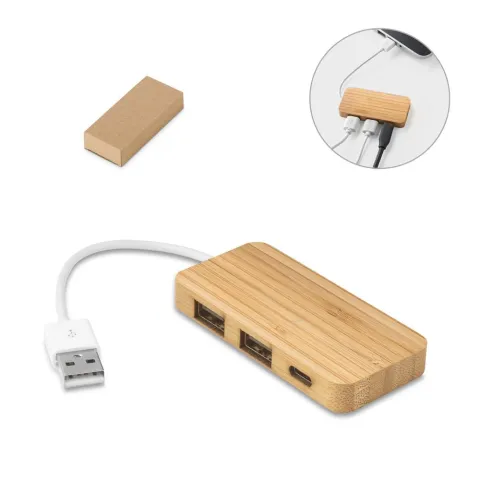 Hub Bambu c/ 3 Portas